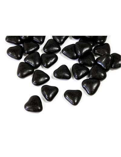 Dragées mini cœur chocolat pour communion noir
