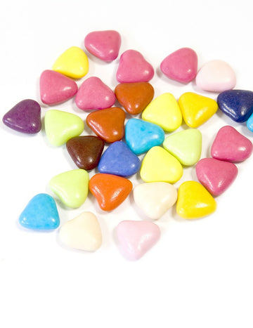Mini čokoladna srčka v večbarvnih dragéejih 250 g za obhajilo 