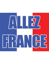 Drapeau Allez France pour supporter bleu blanc rouge