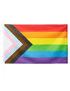 Drapeau arc en ciel LGBTQ+ multicolore progressif