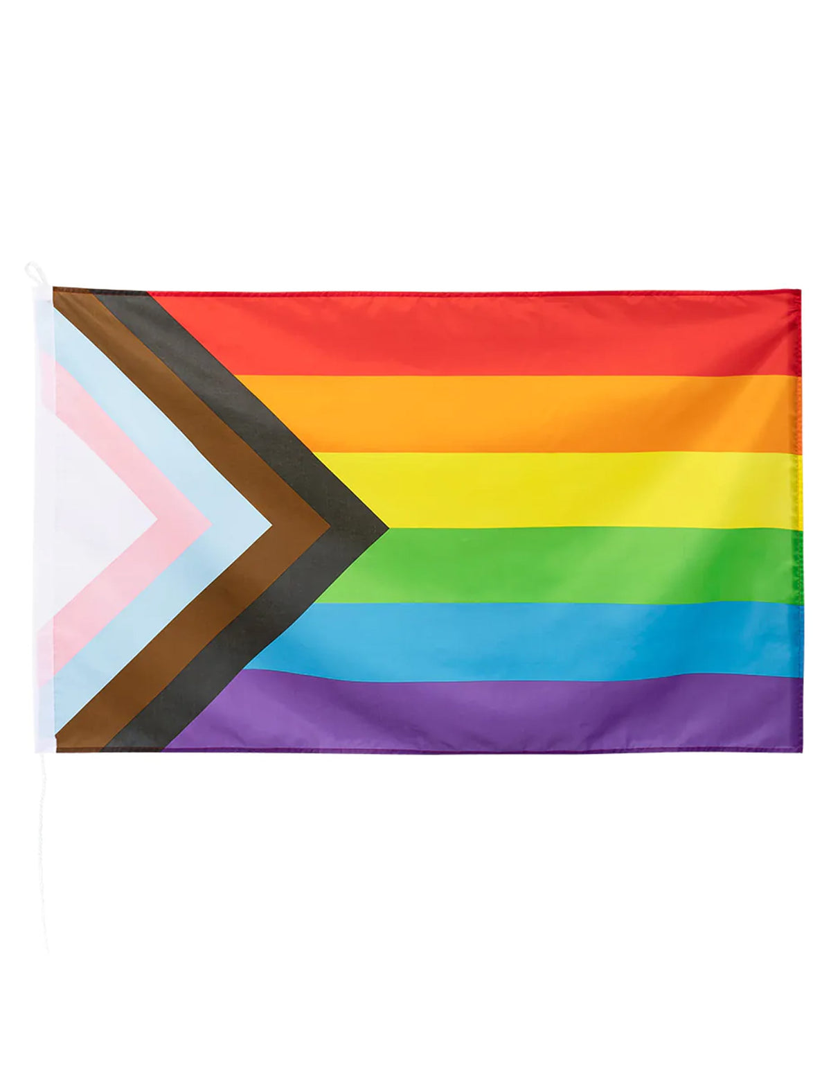 Drapeau arc en ciel LGBTQ+ multicolore progressif