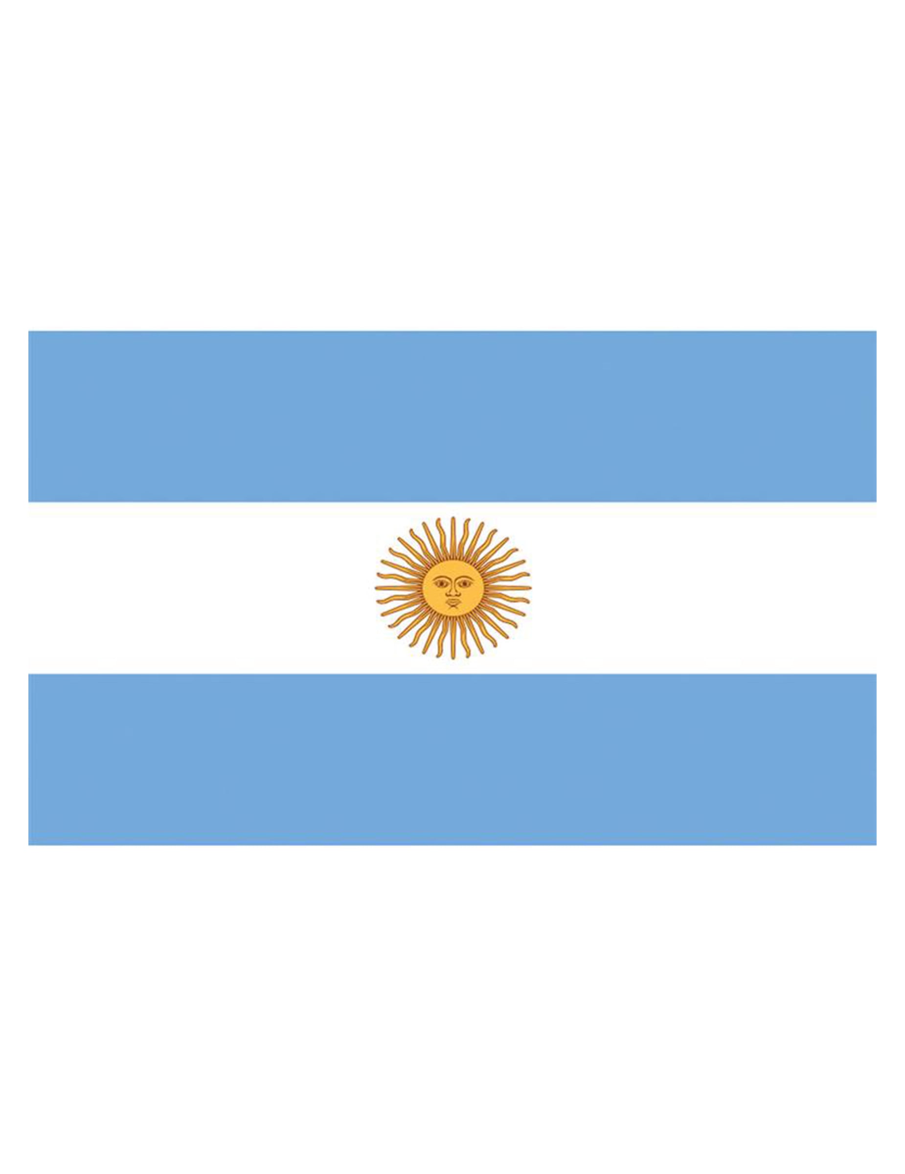 Vue de face du drapeau Argentine