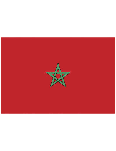 Drapeau de supporter Maroc 90 X 150 cm