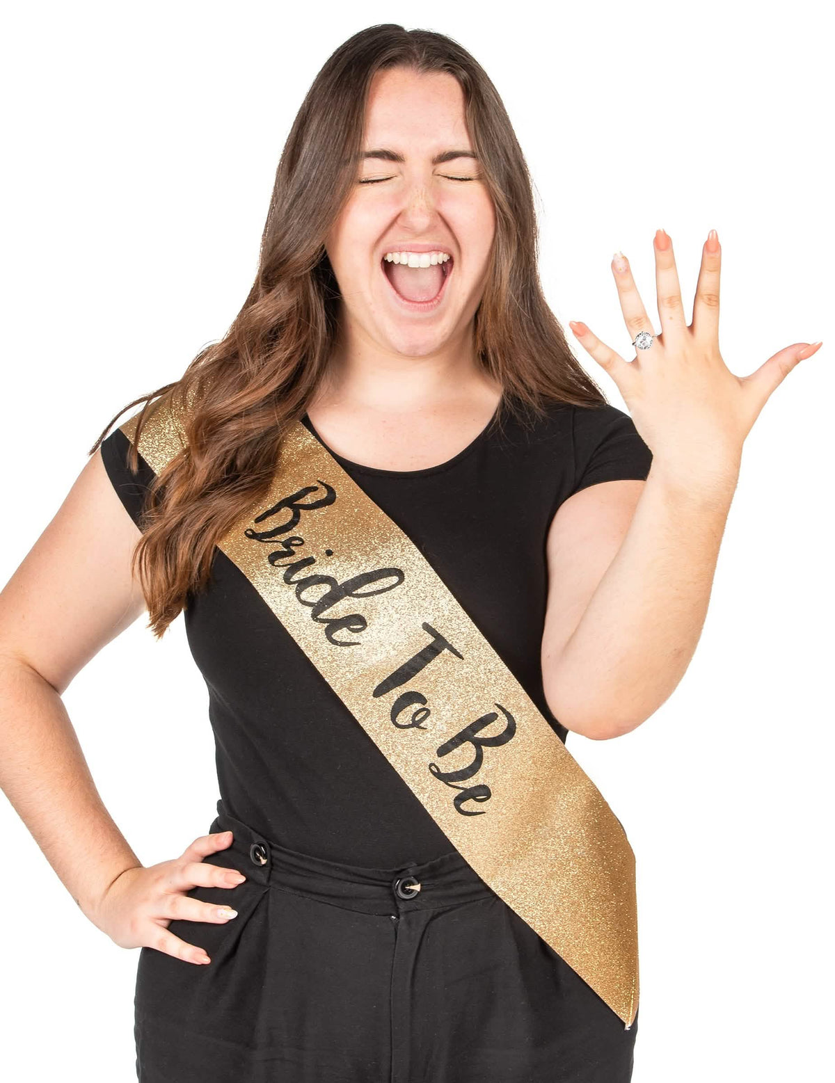 Zlata poročna ruta Bride to Be za odrasli EVJF
