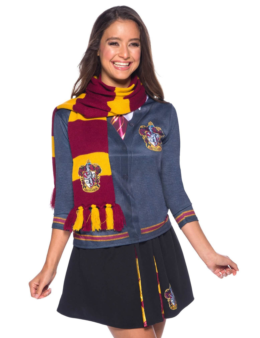 Spredaj nošen luksuzni šal Gryffindor