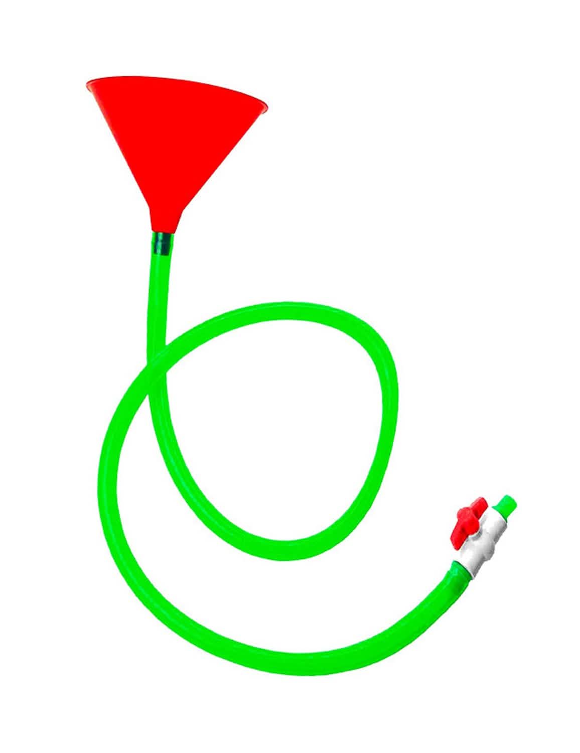 Entonnoir à boisson simple pour adulte rouge et vert