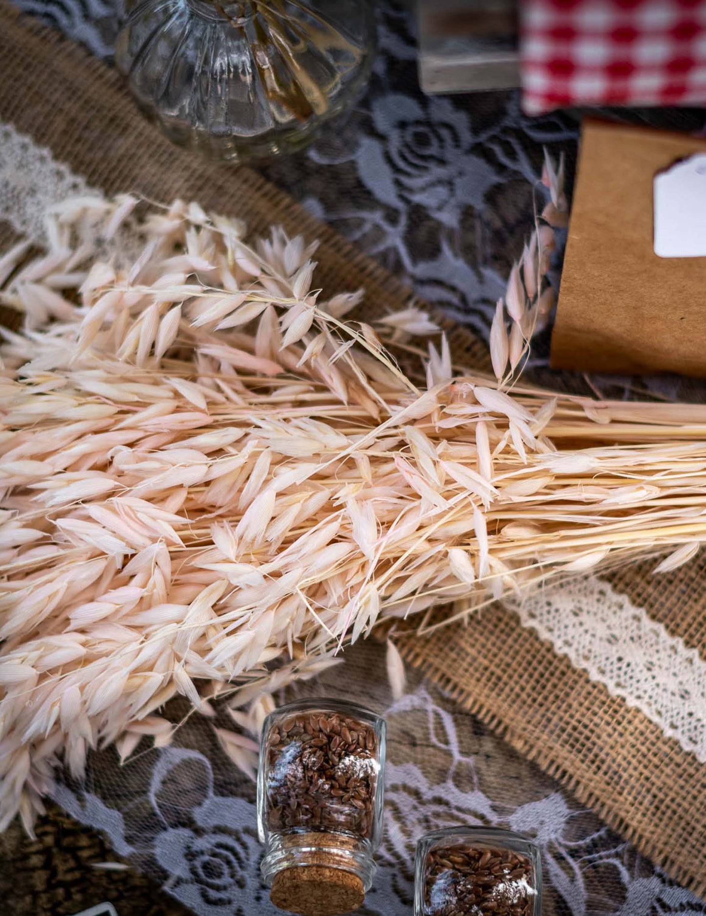 Naravni posušeni ovseni storž 100g 73 cm podeželsko vzdušje