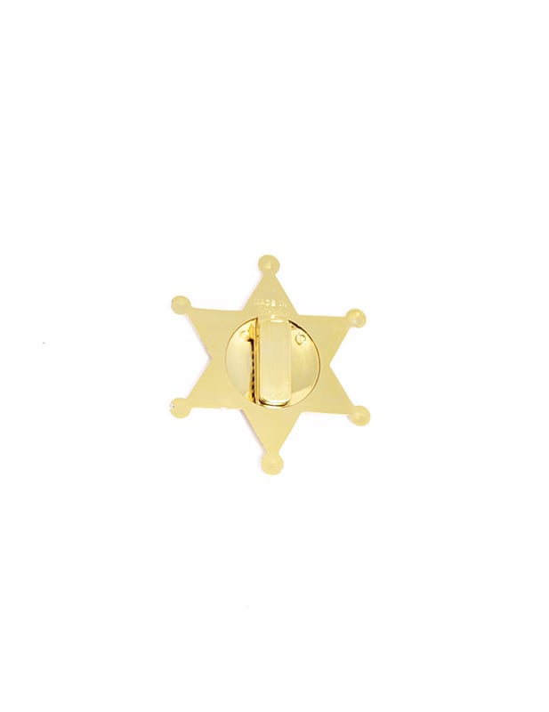 Vue de dos de l'étoile de shériff