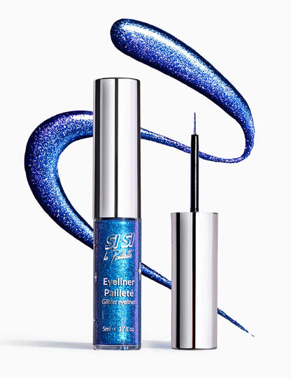 Bleščeč eyeliner električno modre barve - Si si la paillette™