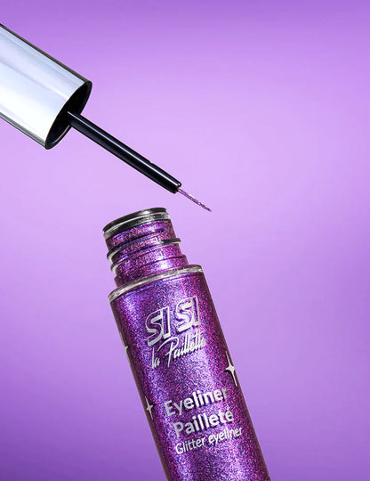 Vijoličen bleščeč eyeliner - Si si la paillette™