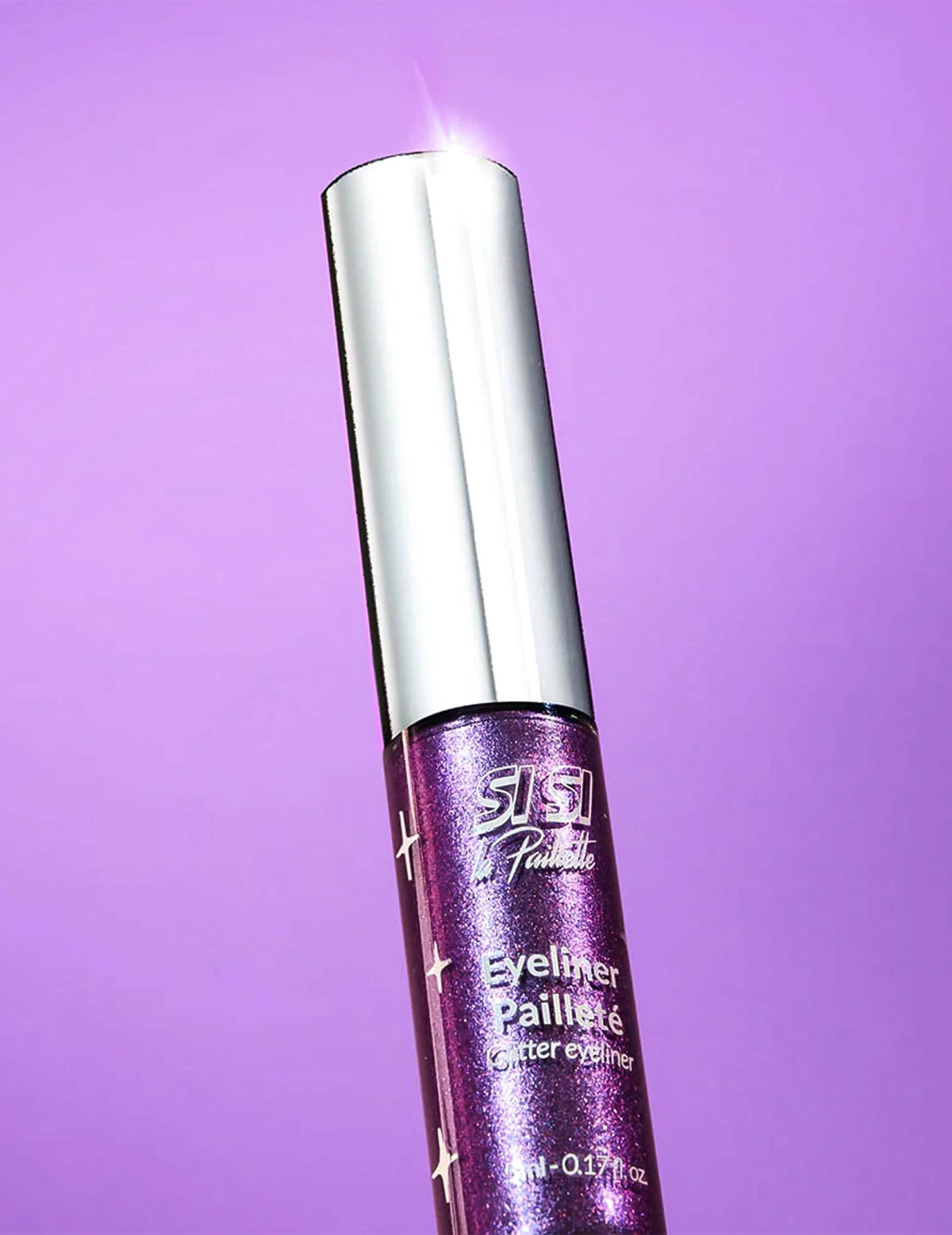 Vijoličen bleščeč eyeliner - Si si la paillette™