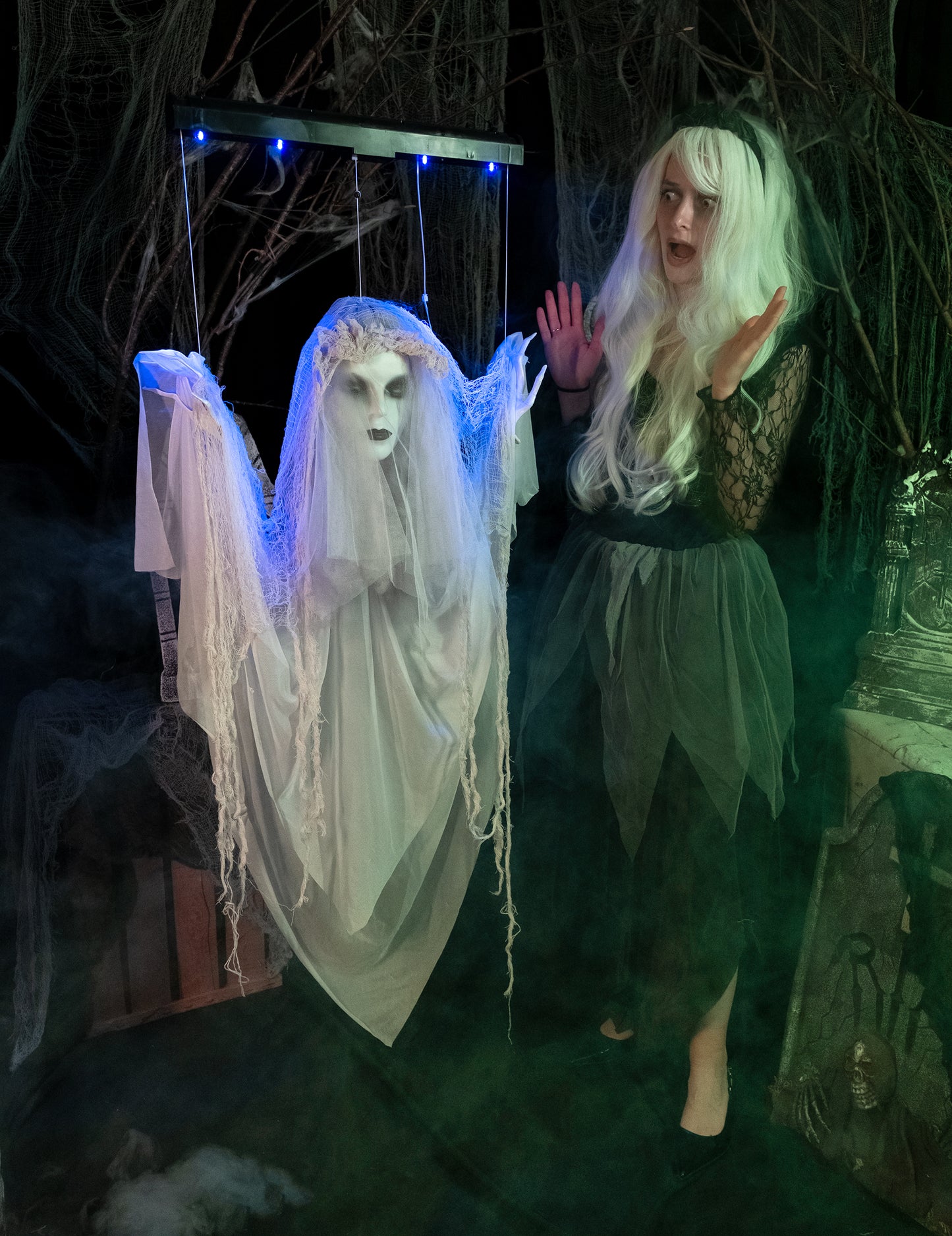 Grozljiv plavajoči duh 120 cm