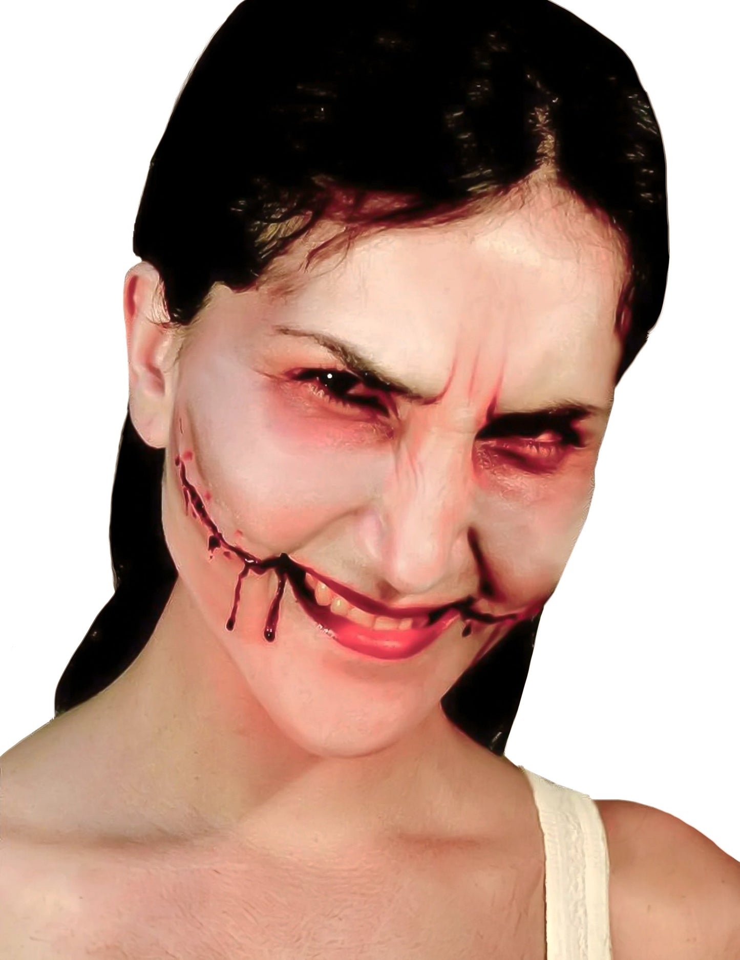 Lažni nasmeh rane od angela za halloween