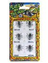 Fausses mouches farces et attrapes pour adulte lot de 6 noires