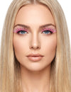 Faux cils brillants roses adulte