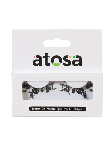 Umetne trepalnice za odrasle z napisom Halloween (domiselne umetne trepalnice)