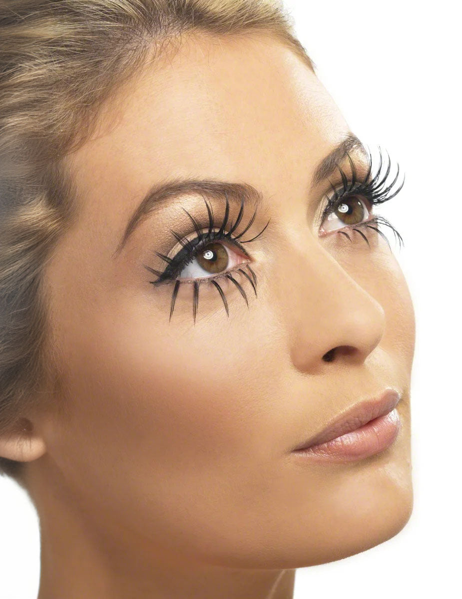 Faux cils longs double pour adulte noirs