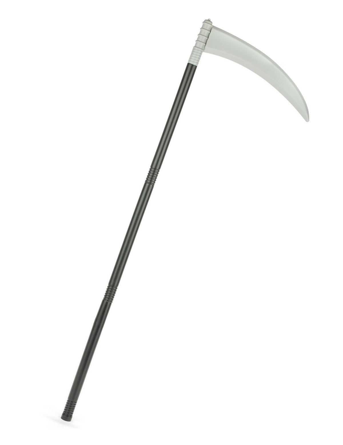 Faux en plastique de faucheuse pour adulte noire et grise