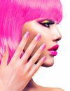 Faux ongles adhésifs pour adulte roses