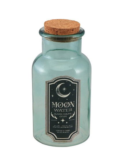 Luna vodna zelena steklena viala 13.5 cm