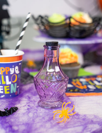 Fiole en verre violette 11,5 cm