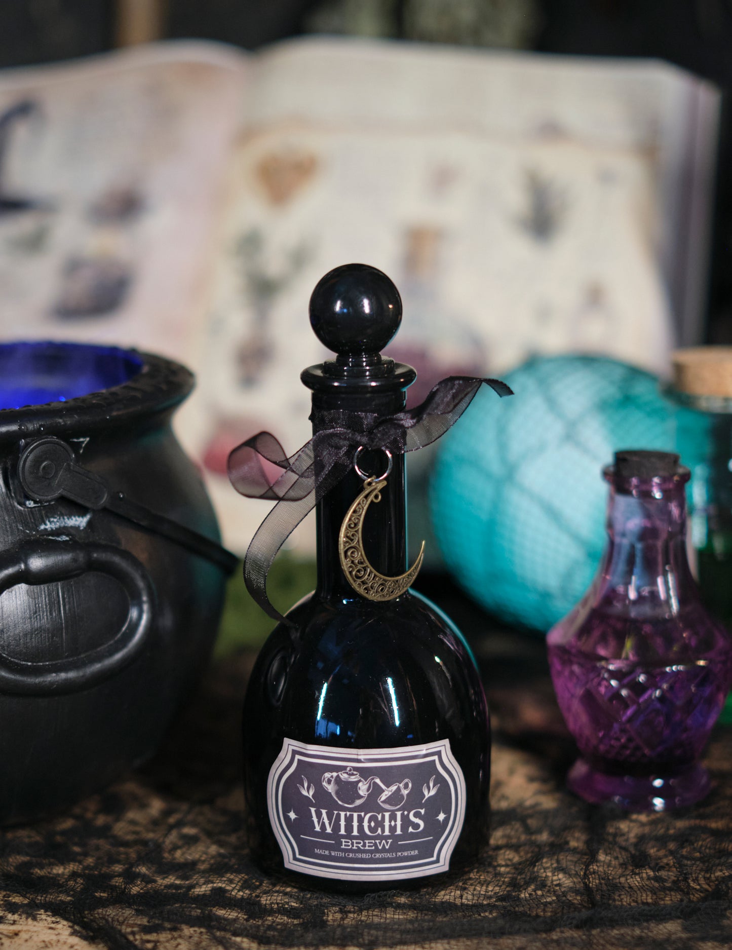 Čarovniška črna magična viala 19,5 cm