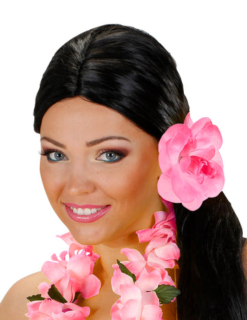 Roza cvet z elastiko las