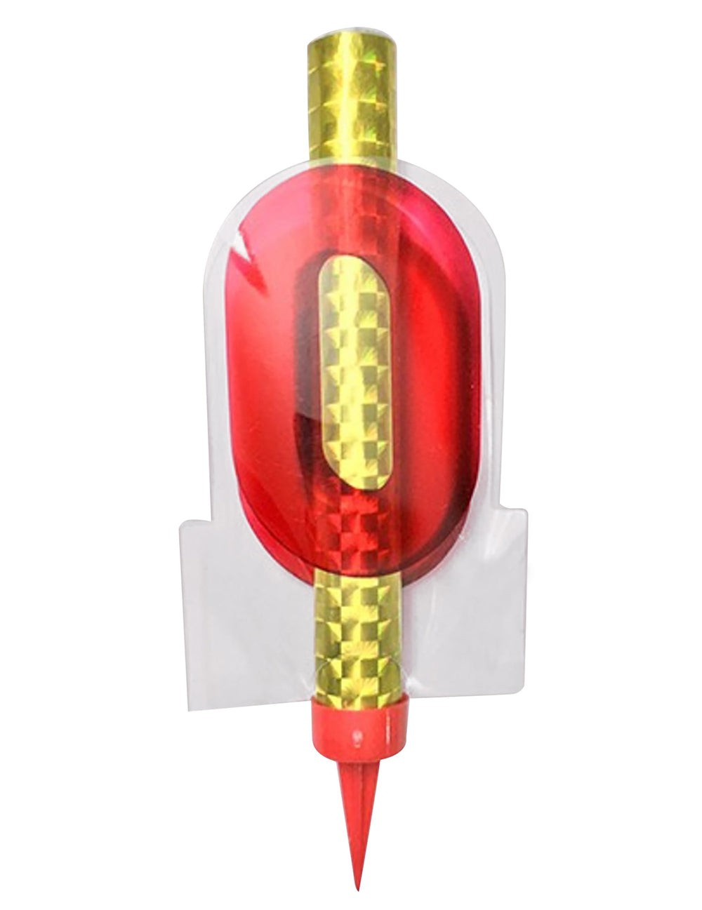 Fontaine lumineuse chiffre 0 pour gâteau rouge