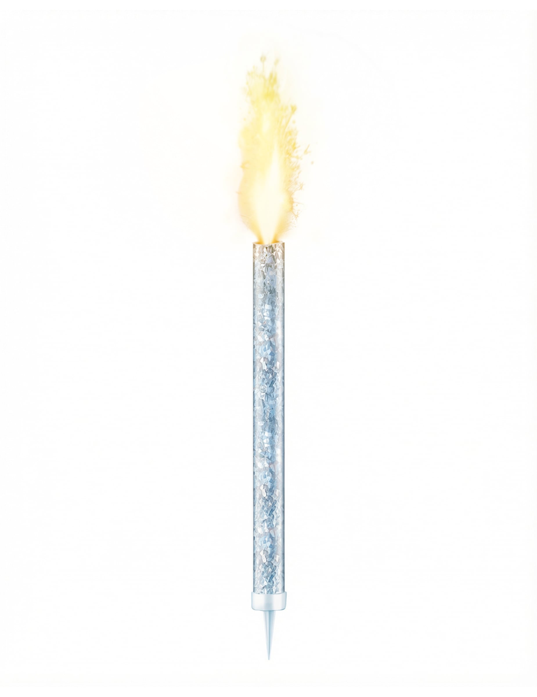 Grande fontaine scintillante dorée pour fête 20 cm durée 90 secondes