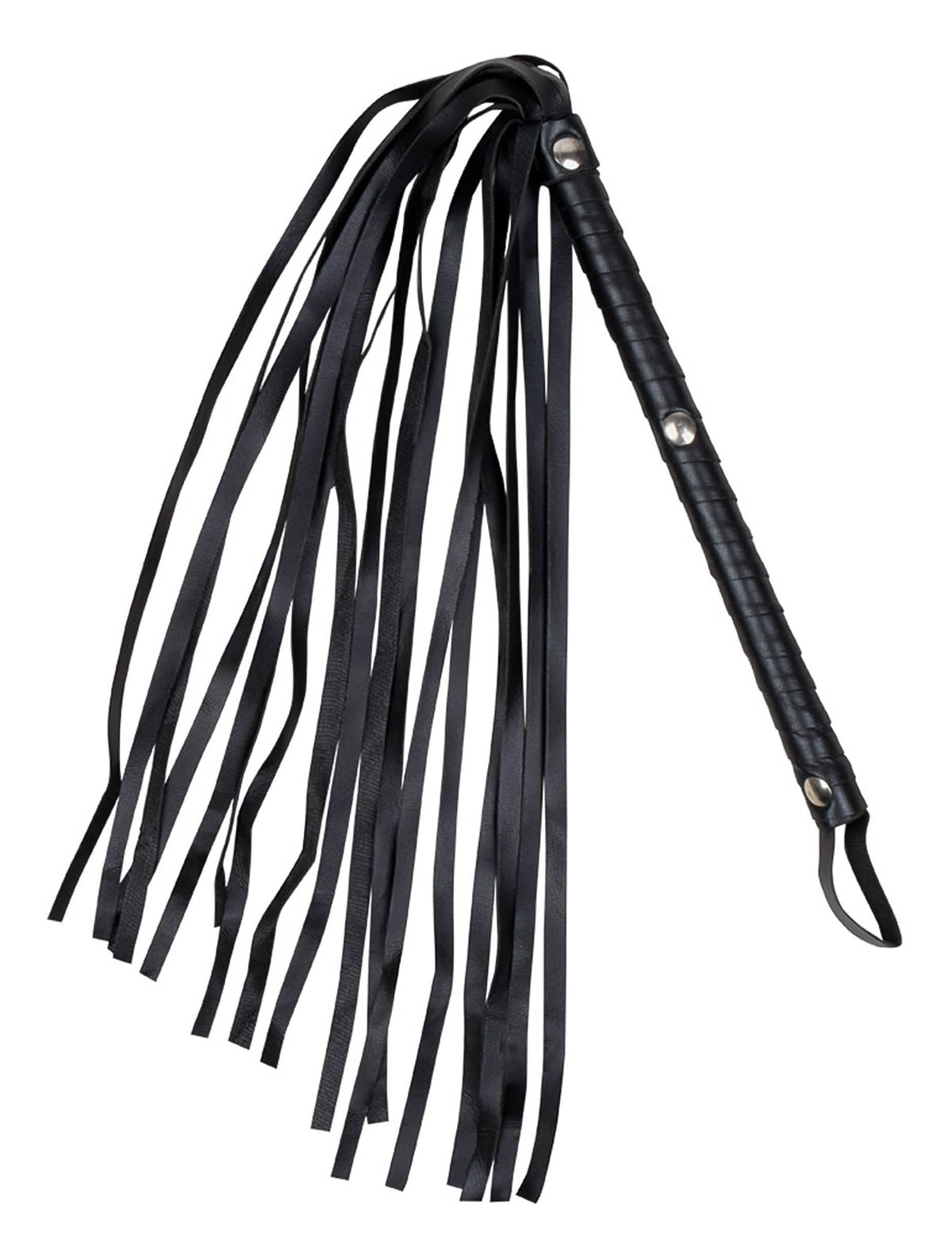 Fouet imitation cuir pour adulte noir