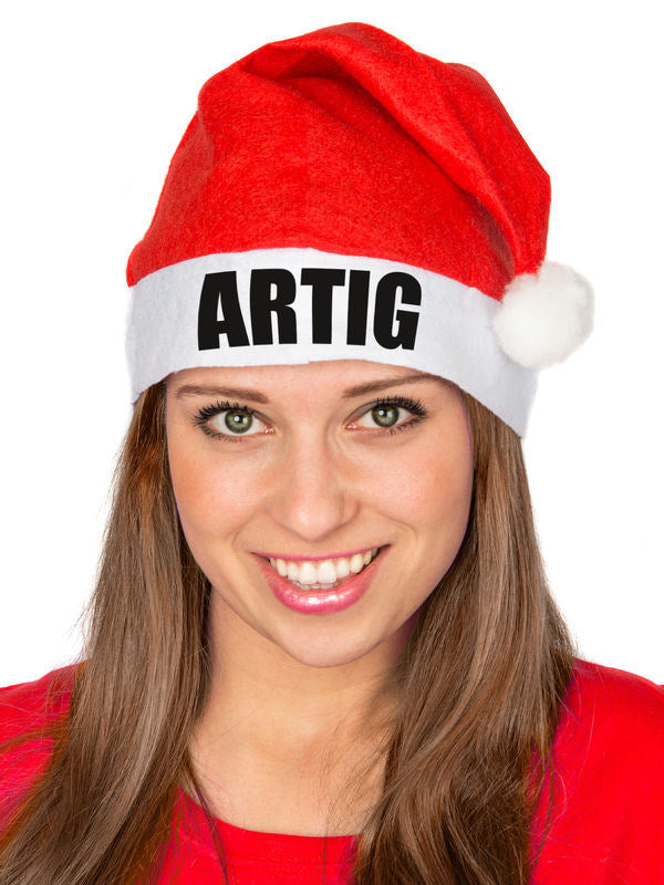 Smešna božična kapa ARTIG Božičkova kapa rdeče-bele barve 