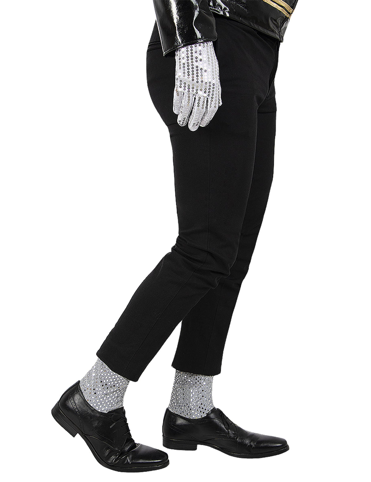 Gant et chaussettes de Michael Jackson pour adulte argentés à paillettes