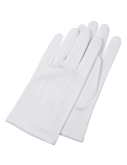 Luksuzne bele rokavice za odrasle Božička
