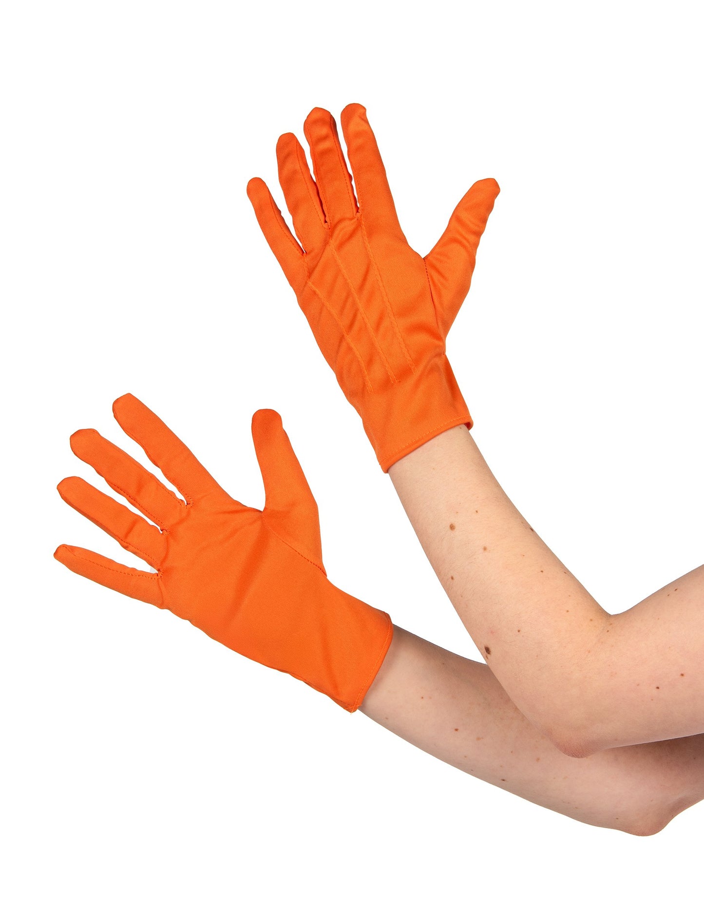 Kratke oranžne rokavice za odrasle