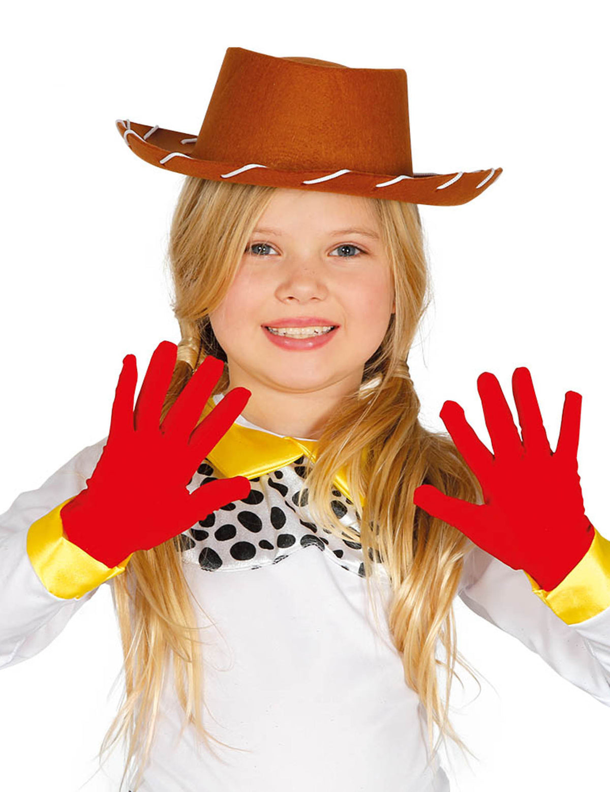 Gants courts rouges pour enfant
