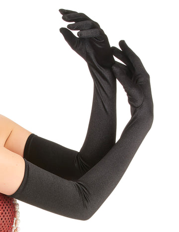 Odrasle črne rokavice 60 cm