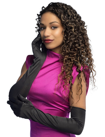 Črne dolge rokavice