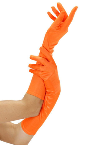 Fluo odrasle oranžne rokavice