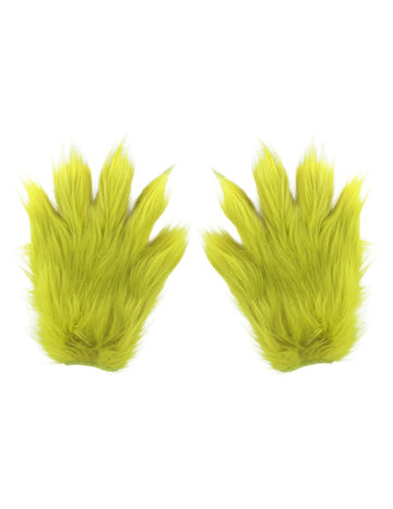 Kosmate rokavice, odrasli Grinch