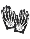 Gants squelette pour adulte noirs et blancs