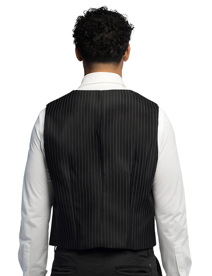 Črn črtast brezrokavnik