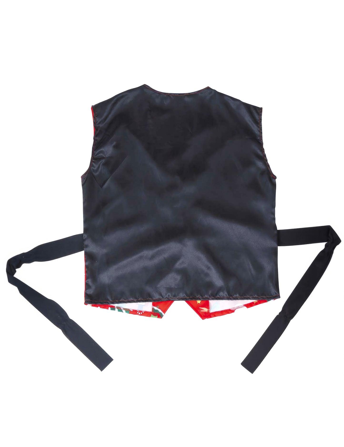 Rdeč brezrokavnik za odrasle z božičnimi vzorci