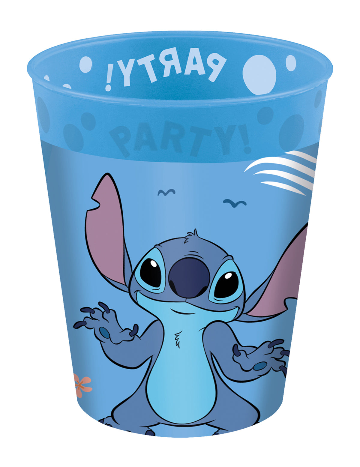 Gobelet réutilisable Stitch pour enfant bleu