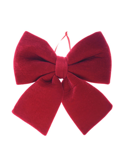 Grand nud papillon en velours bordeaux 26 x 30 cm