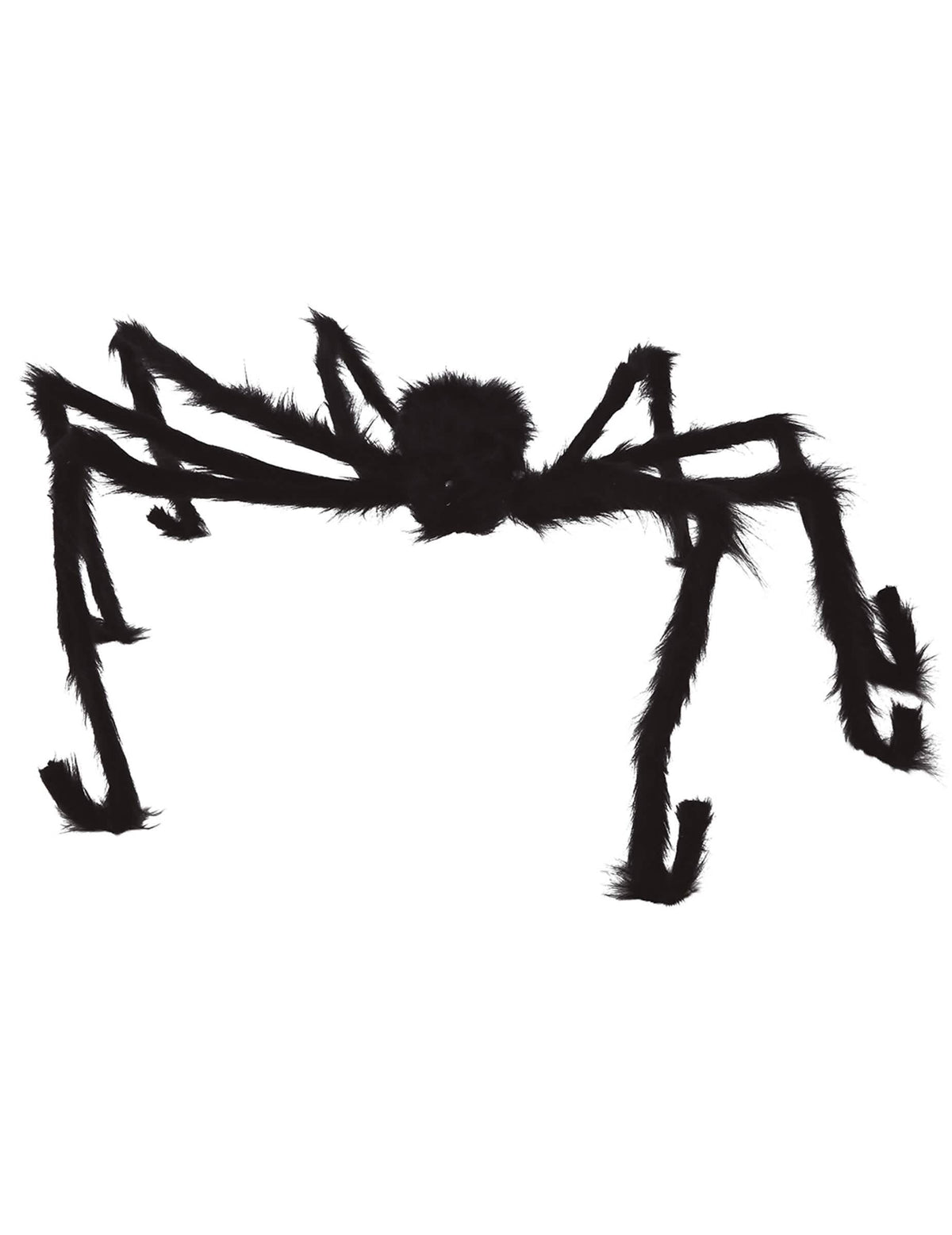 Pogled od spredaj na veliko halloween pajka za dekoracijo