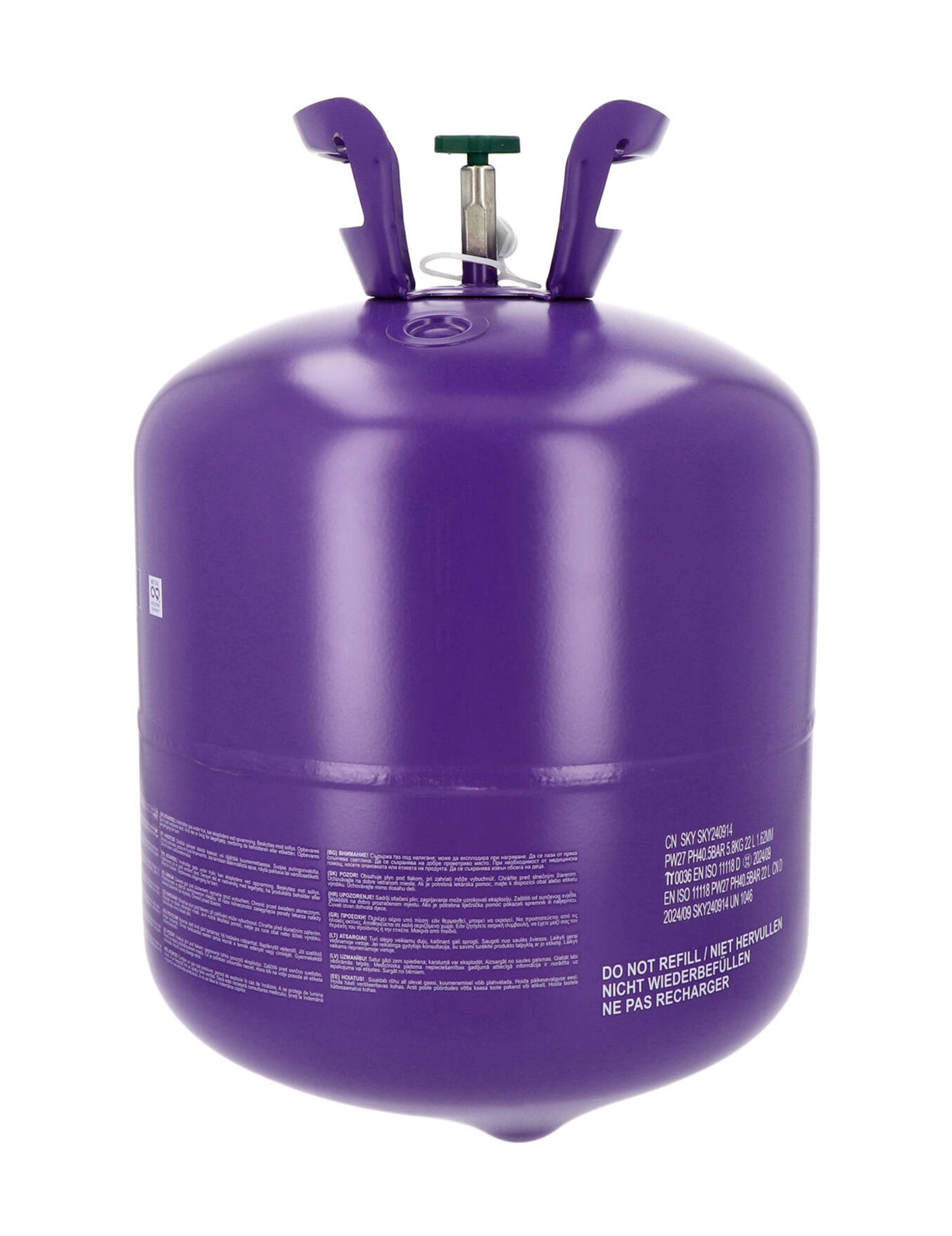 Velika plastenka helija za do 85 balonov