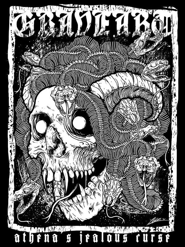 Črn top z vzorcem lobanje za ženske