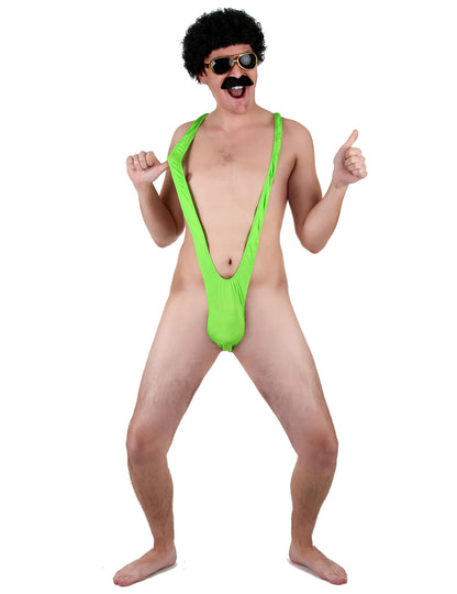 Fluo zeleni mankini človek