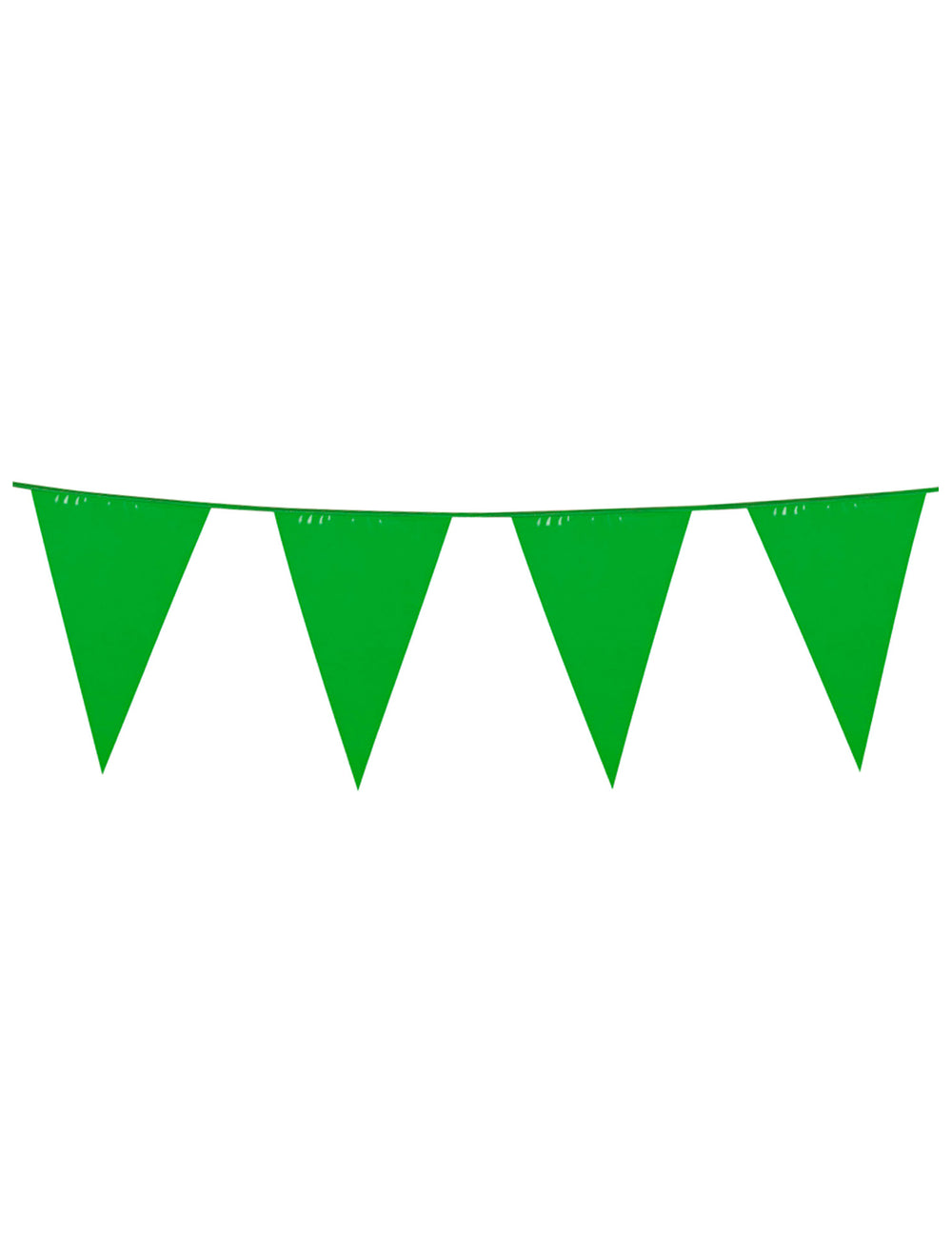 Guirlande à fanions verts pour fête couleur verte