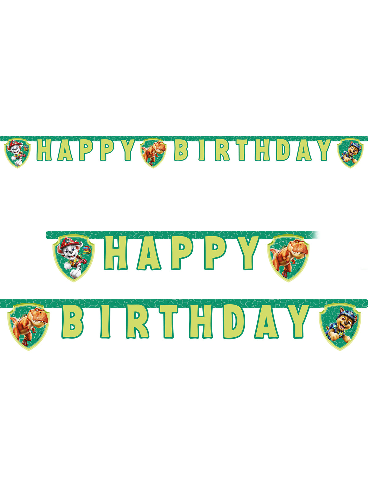 Gibljiva girlanda Happy Birthday Tačke na patrulji™ Dino movie 200 cm